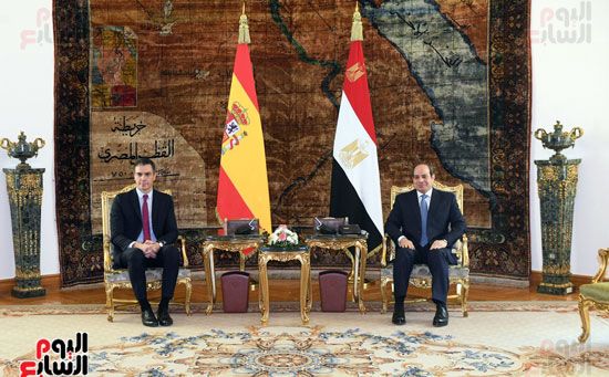 الرئيس السيسى مع رئيس وزراء اسبانيا (5)