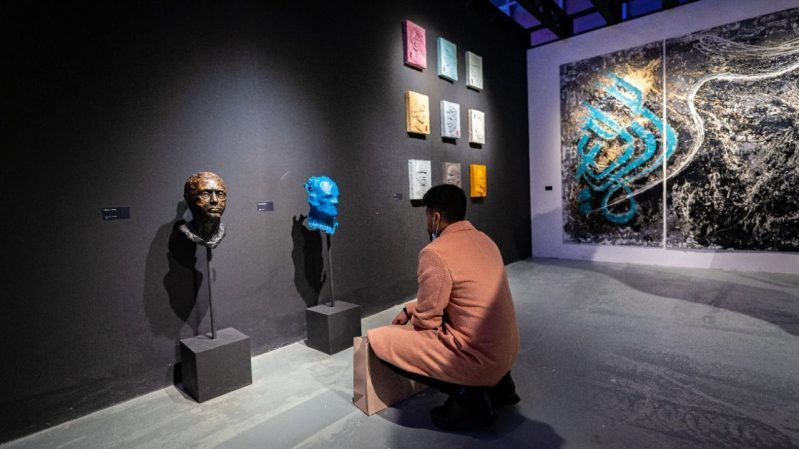الفنون التشكيلية تجذب زوار معرض نقوة في موسم الرياض 2021 - المواطن