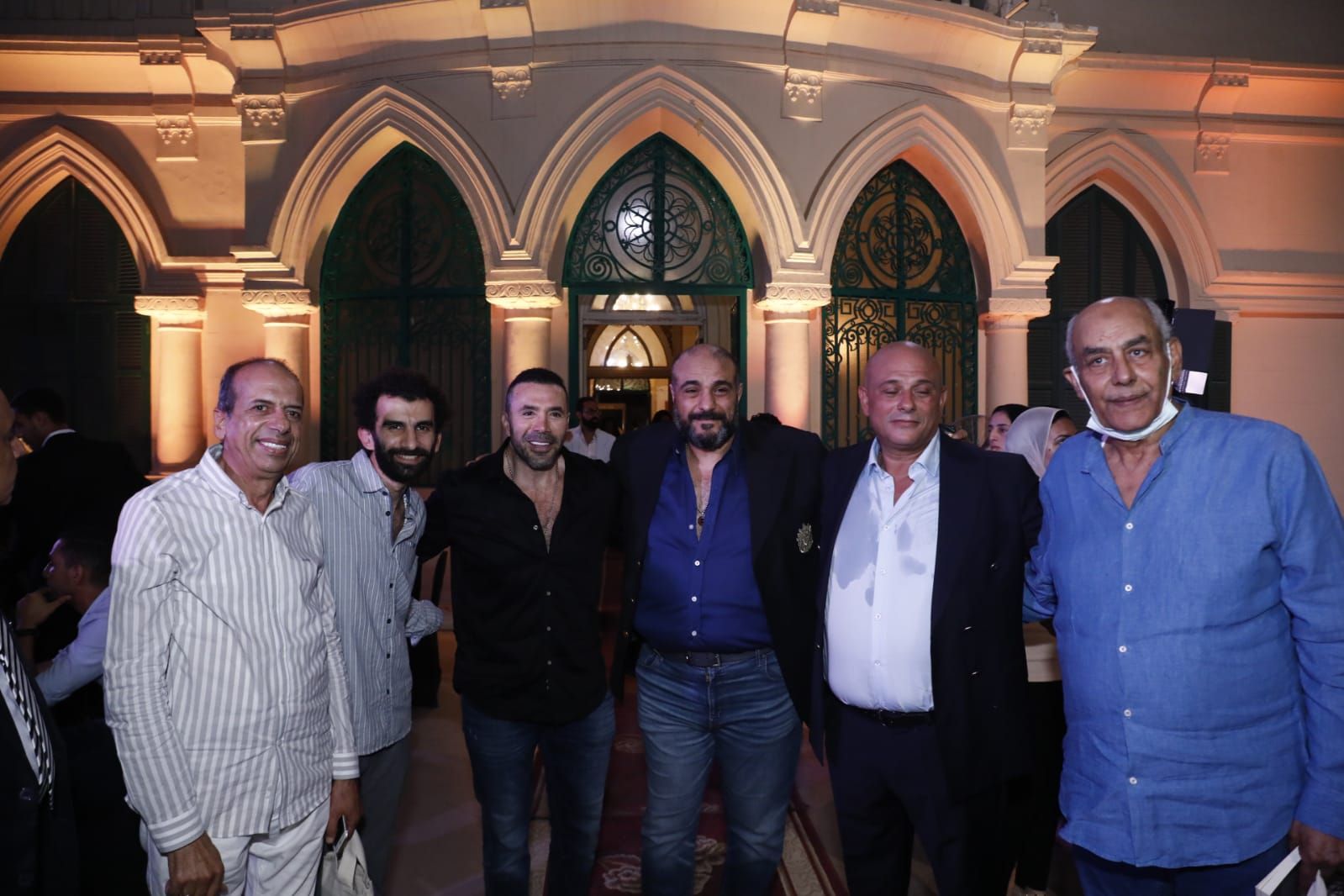 احمد بدير وإدوارد وإيهاب فهمي في حفل توقيع رواية الحبار لشادي مقار (4)