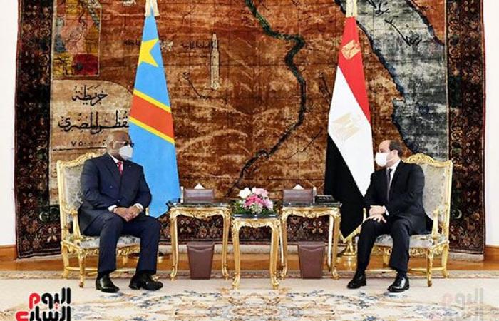 الرئيس السيسى: استعرضت مع رئيس الكونغو تطورات سد النهضة