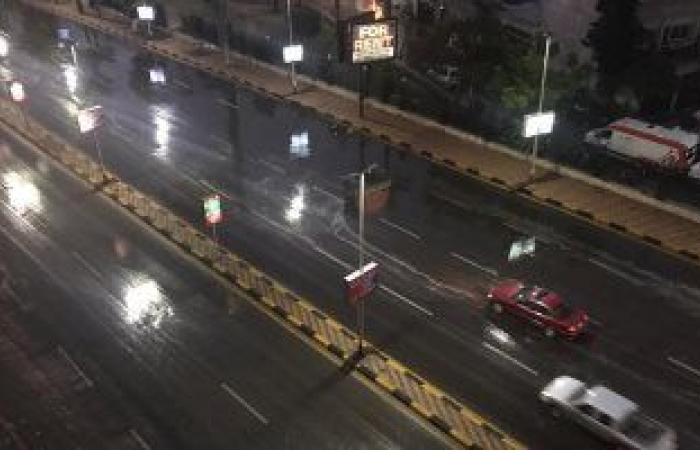 أمطار غزيرة على مناطق متفرقة من القاهرة والجيزة