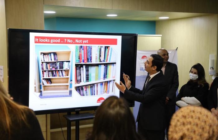 رشا راغب تفتتح مكتبة الأكاديمية الوطنية للتدريب.. وتؤكد: ستكون رقمية وواقعية