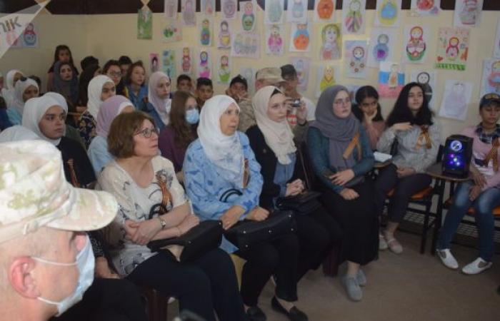 الجالية الروسية في درعا تطلق الاحتفالات بعيد النصر