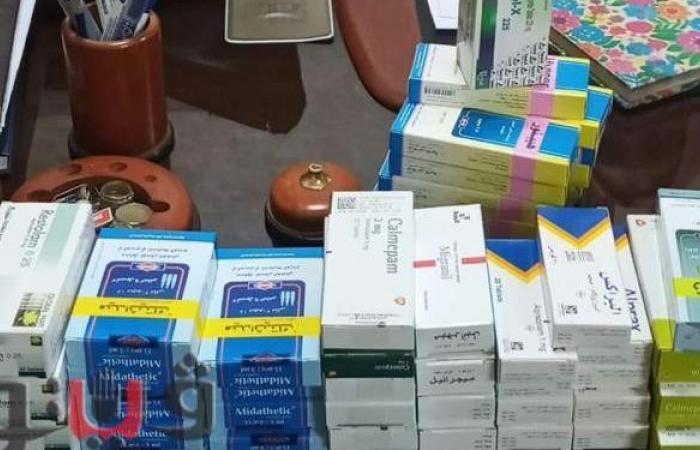 ضبط أدوية مخدرة في حملات علي صيدليات المنصورة
