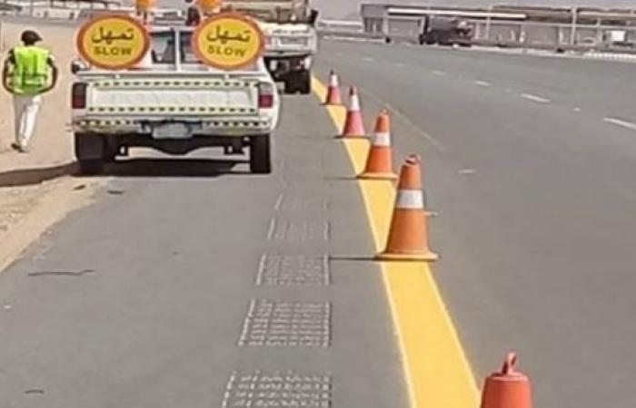 النقل تباشر العمل في المنطقة بين تقاطع طريق الرياض وبقيق
