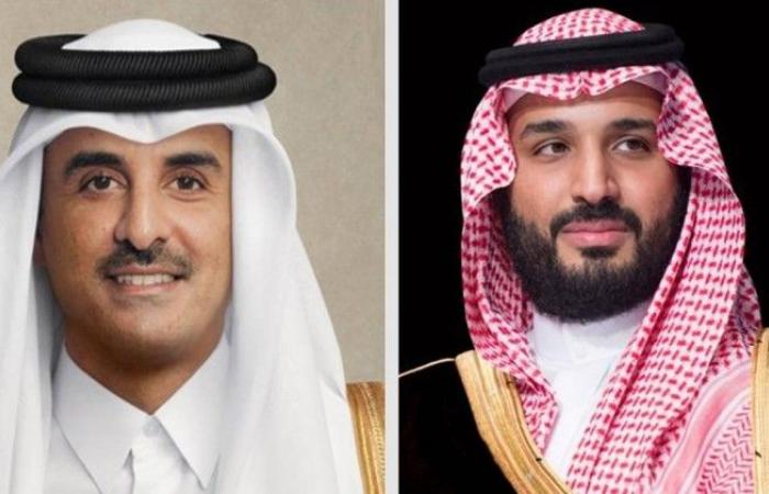 ولي العهد يبعث رسالة إلى أمير قطر تتعلق بتعزيز العلاقات الأخوية بين البلدين