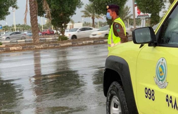 بالفيديو.. الدفاع المدني يدعو للحيطة والحذر في جدة بسبب الأمطار الغزيرة
