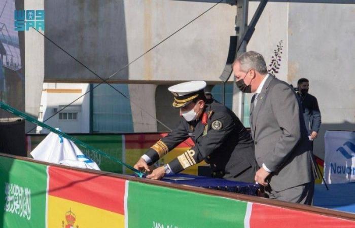 البحرية السعودية تُعوّم آخر سفن مشروع السروات بمملكة إسبانيا