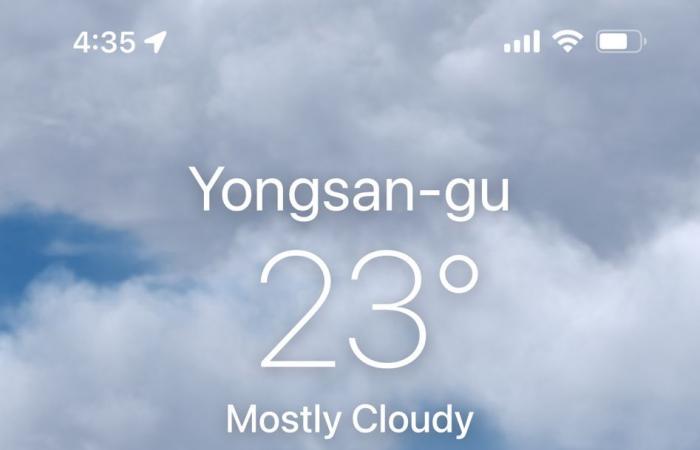 درجة الحرارة بكوريا الجنوبية قبل مواجهة المنتخب الوطنى اليوم