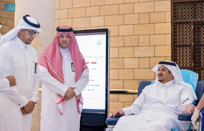 أمير الرياض بالنيابة يدشن حملة التبرع بالدم