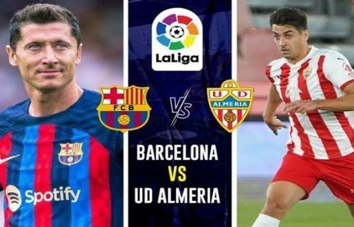 القنوات الناقلة لمباراة برشلونة وألميريا اليوم السبت 5-11-2022 في الدوري الإسباني