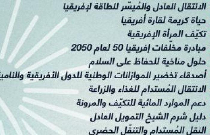 قمة المناخ فى شرم الشيخ.. 13 مبادرة من الرئاسة المصرية لـ cop27 (إنفوجراف)