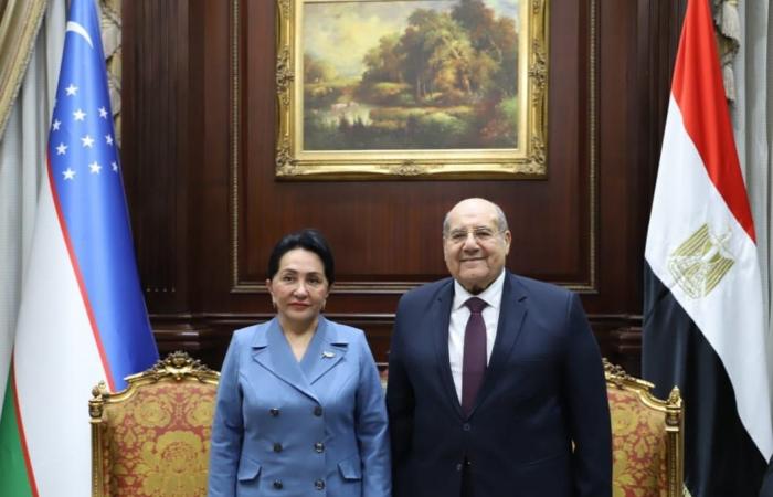 رئيس مجلس الشيوخ يستقبل نظيره الأوزبكستانى