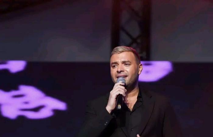 رامي صبري يتألق وسط الجمهور في حفله بالقاهرة أمس