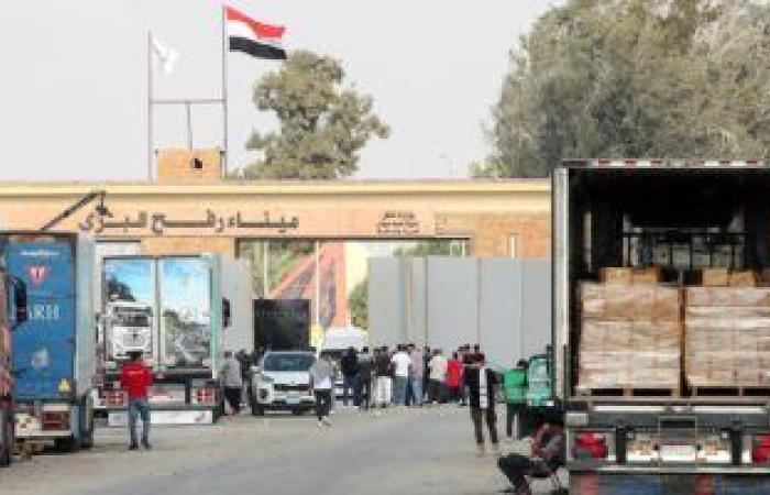 القاهرة الإخبارية: 40 شاحنة مساعدات تفرغ حمولتها فى رفح الفلسطينية