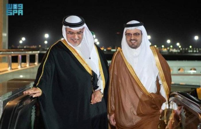 ولي عهد مملكة البحرين يصل إلى جدة