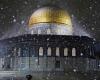 الثلوج تزين باحات المسجد الأقصى المبارك| فيديو