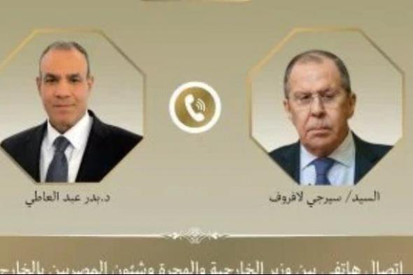 اتصال
      هاتفي
      بين
      وزير
      الخارجية
      ونظيره
      الروسى