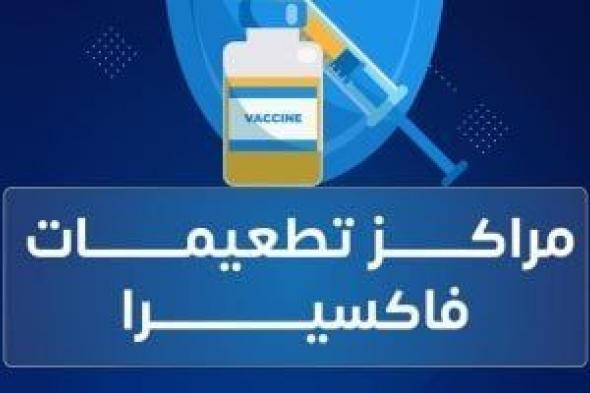 فاكسيرا
      تعلن
      مواعيد
      العمل
      بمراكز
      التطعيمات..
      وتؤكد:
      سداد
      التكلفة
      إلكتروني